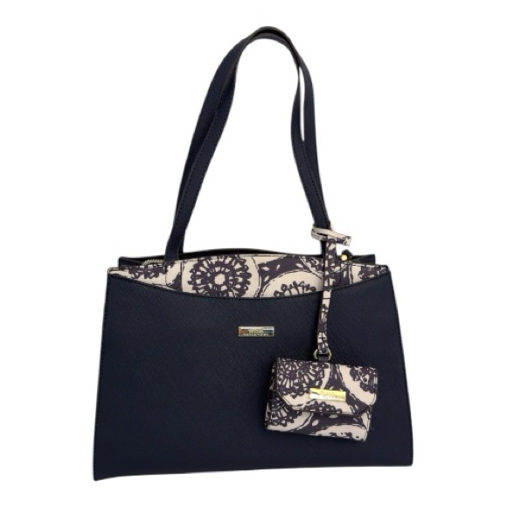Trina Turk Black and Cream Satchel bag nwot‎